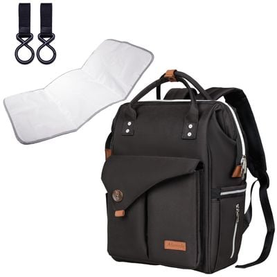Alameda Diaper Backpack - Large - Jet Black